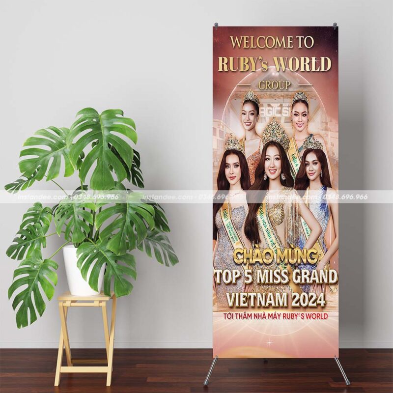In Standee sự kiện lấy ngay
