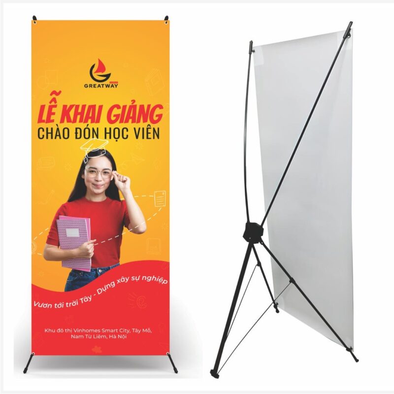 Chân standee chữ X 80x180cm