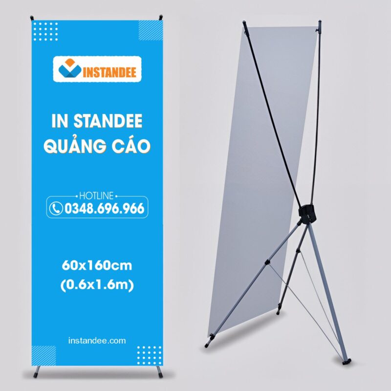 Standee X cường lực 60x160cm