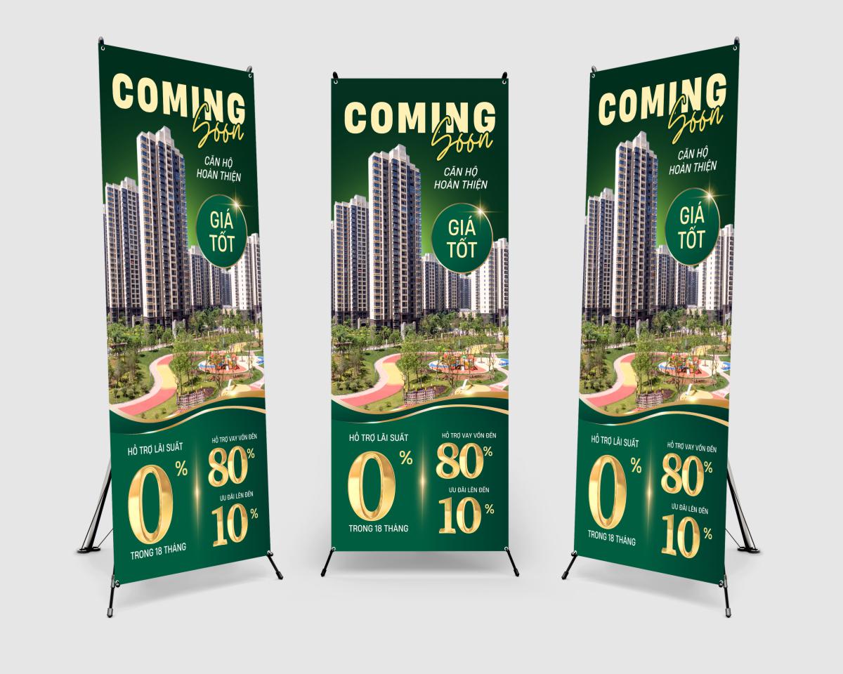 Mẫu standee bất động sản nhà phố biệt thự