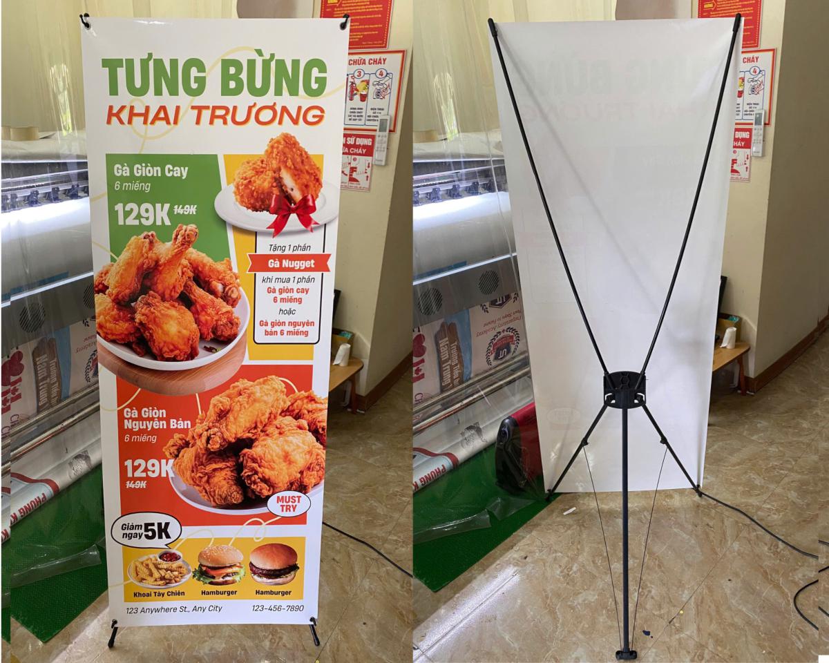 Mẫu standee khai trương khuyến mãi mẫu standee khai trương khuyến mãi quán ăn
