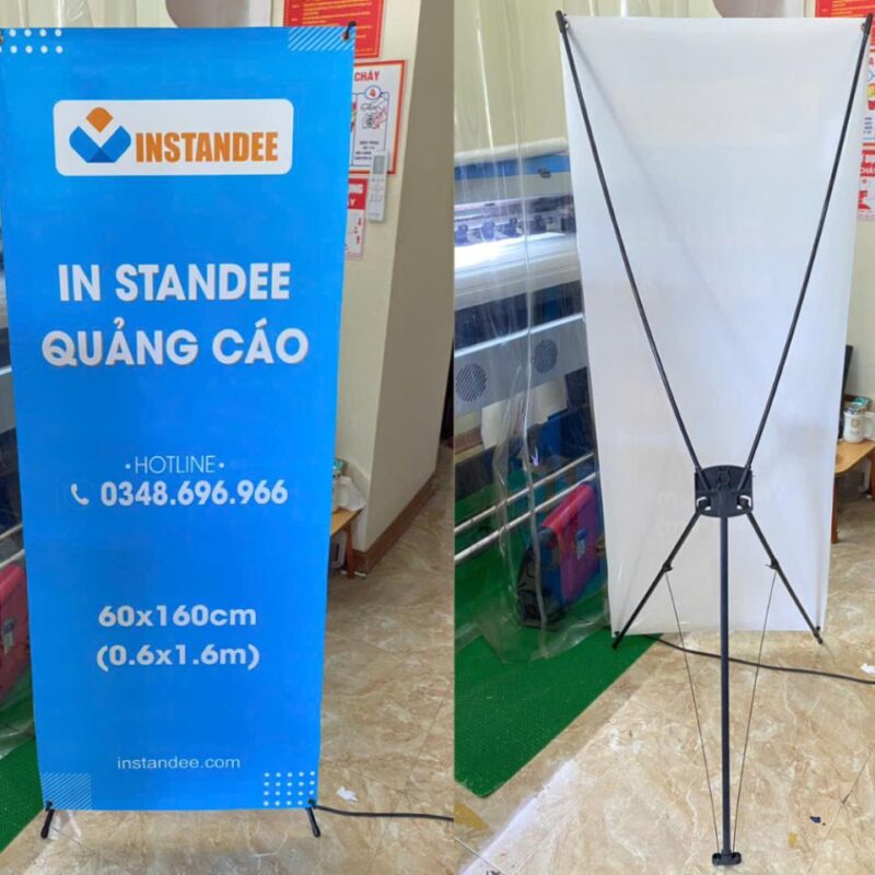 Standee 60x160 chân X thường