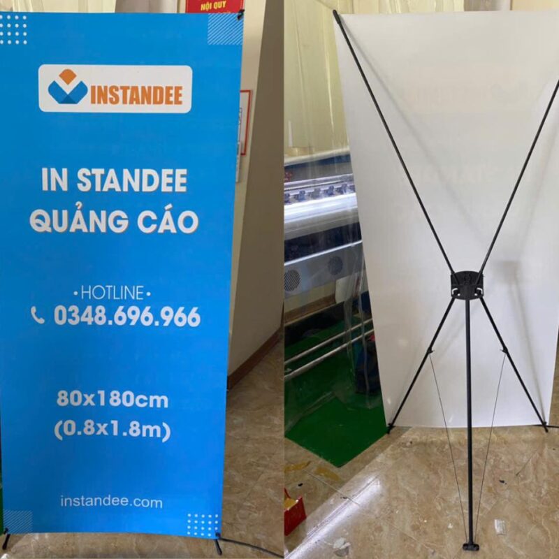 Standee 80x180cm chân X thường