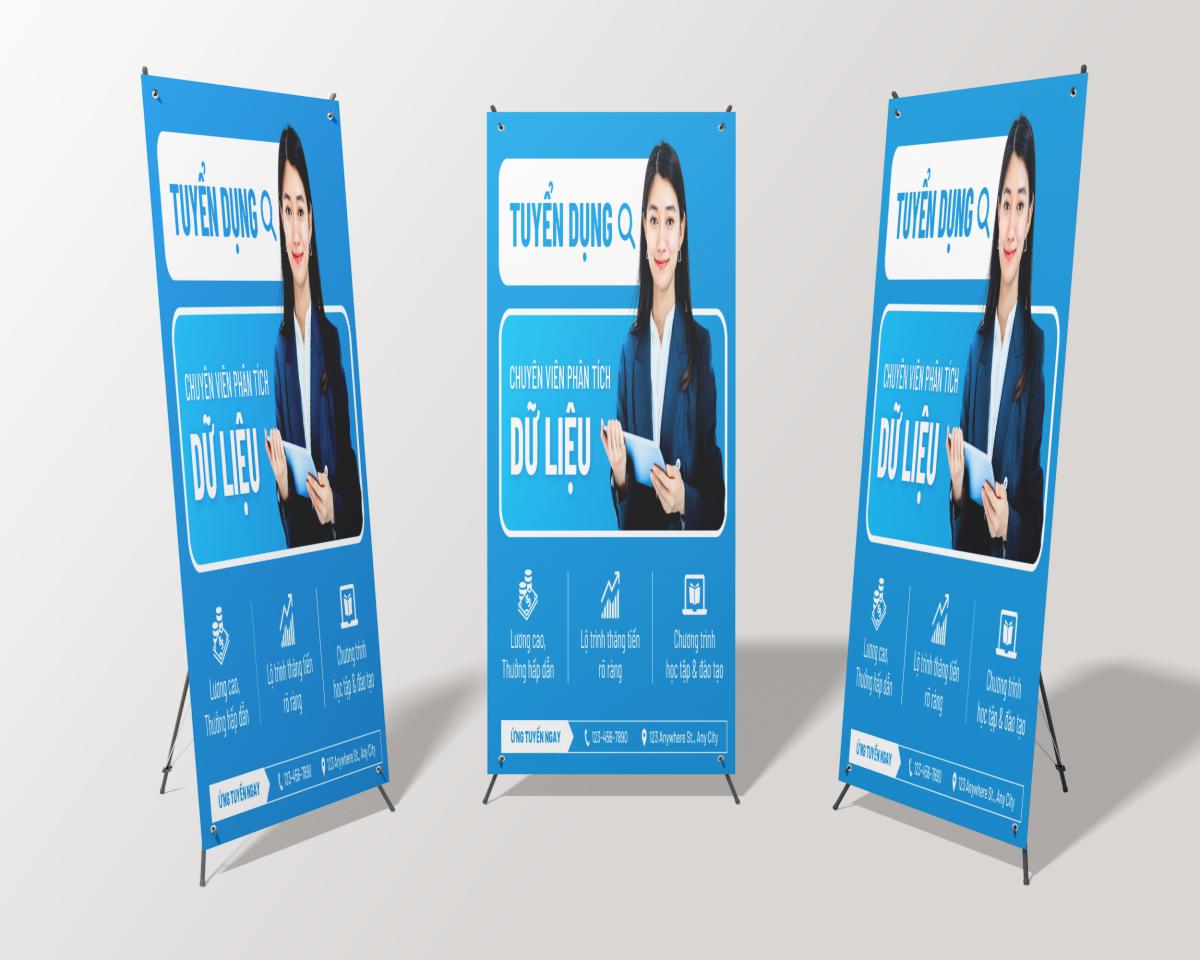 Mẫu standee tuyển dụng nhân viên standee tuyển dụng nhân viên