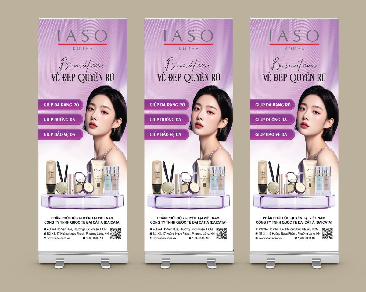 standee giới thiệu sản phẩm làm đẹp