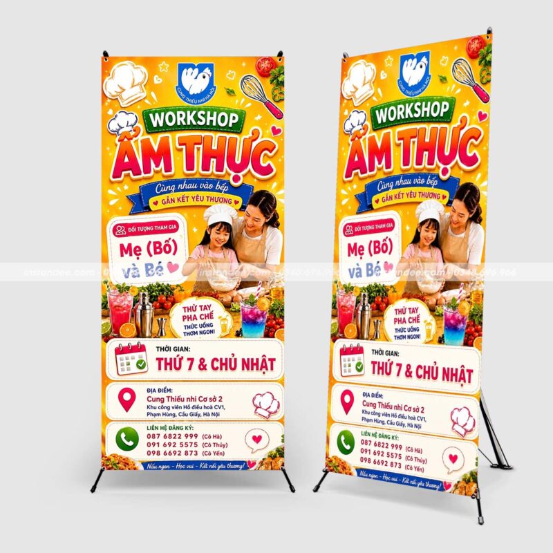 In standee ẩm thực