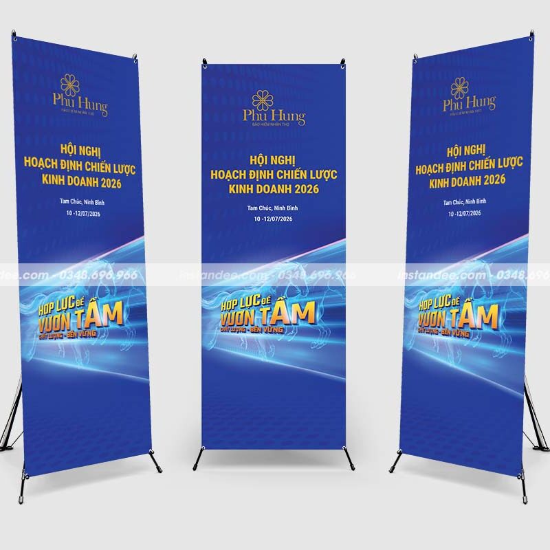 In standee Hội nghị hoạch định chiến lược kinh doanh