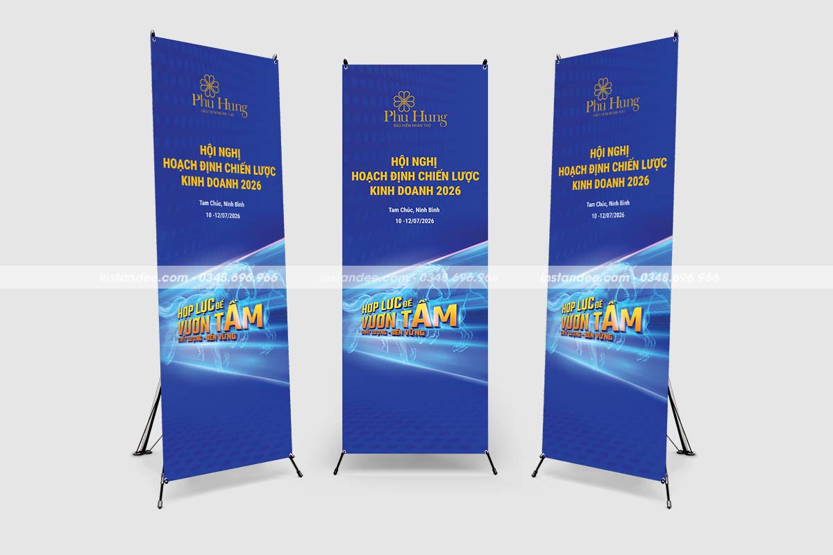 In standee Hội nghị hoạch định chiến lược kinh doanh